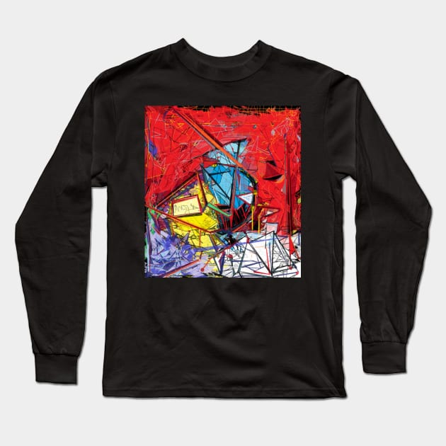 The Intricate Scaffolding of the Subconscious Mind, Wall Art Long Sleeve T-Shirt by DeniseMorgan